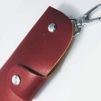 經典皮革鑰匙包